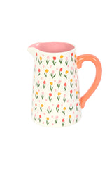 TULIP PRINT CERAMIC JUG