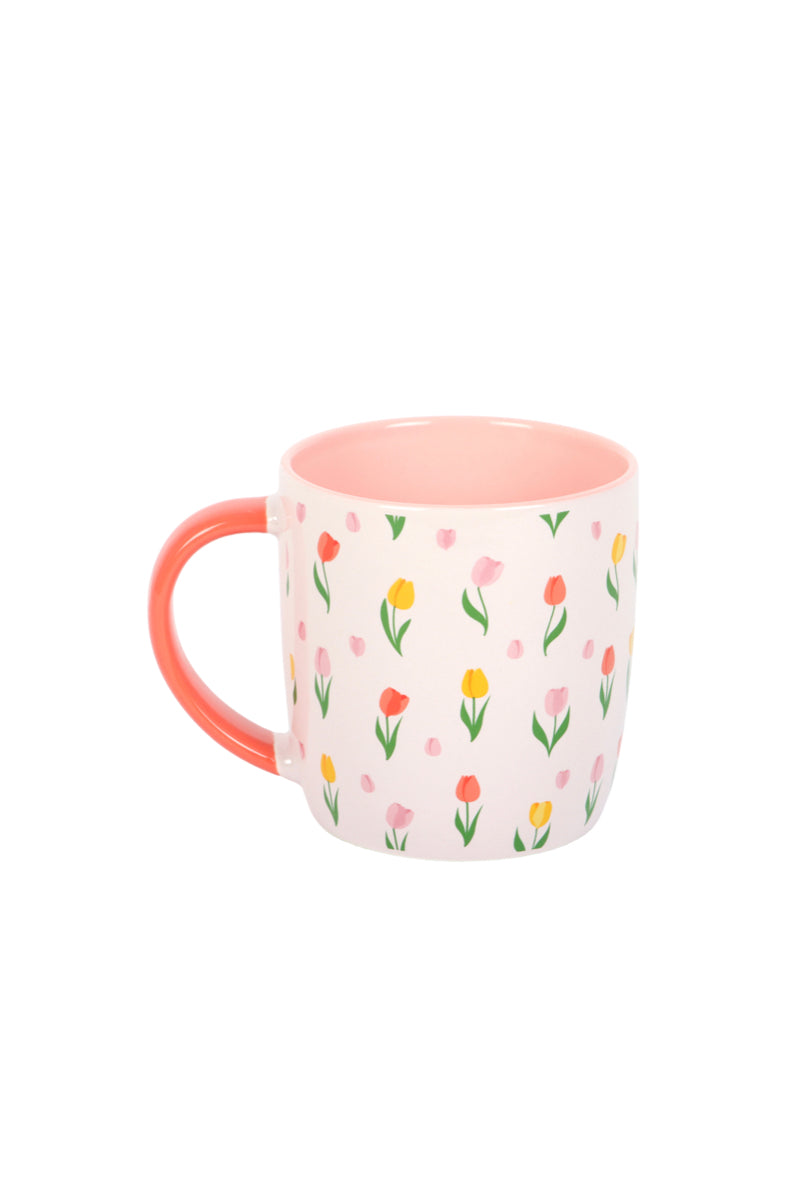 TULIP PRINT COFFEE MUG