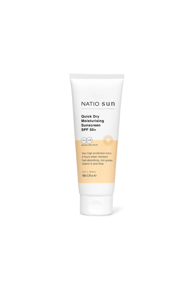 QUICK DRY MOISTURISING SUNSCREEN SPF 50+ 100ML