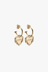 THORNED HEART SLEEPERS - 18KT GOLD PLATED