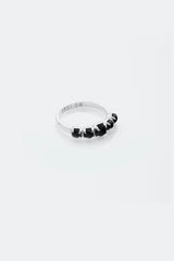 HALO CLUSTER RING - ONYX