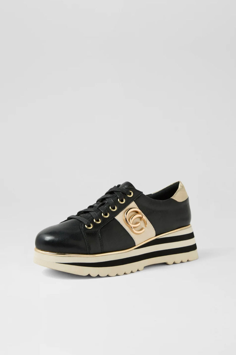 EDGEY SNEAKER BLACK LEATHER