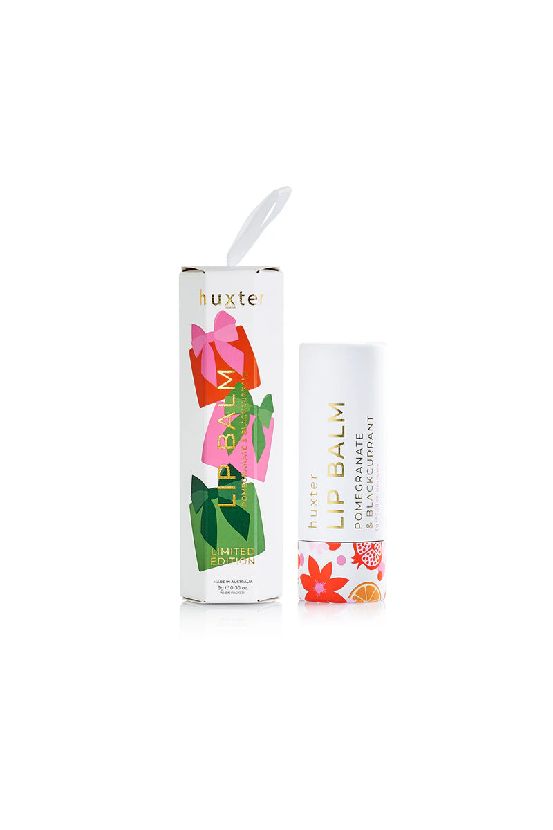 HANGING WHITE LIP BALM POMEGRANATE & BLACKCURRANT