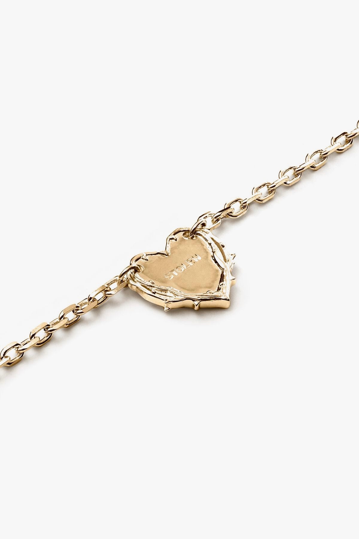 THORNED HEART NECKLACE - 18KT GOLD PLATED