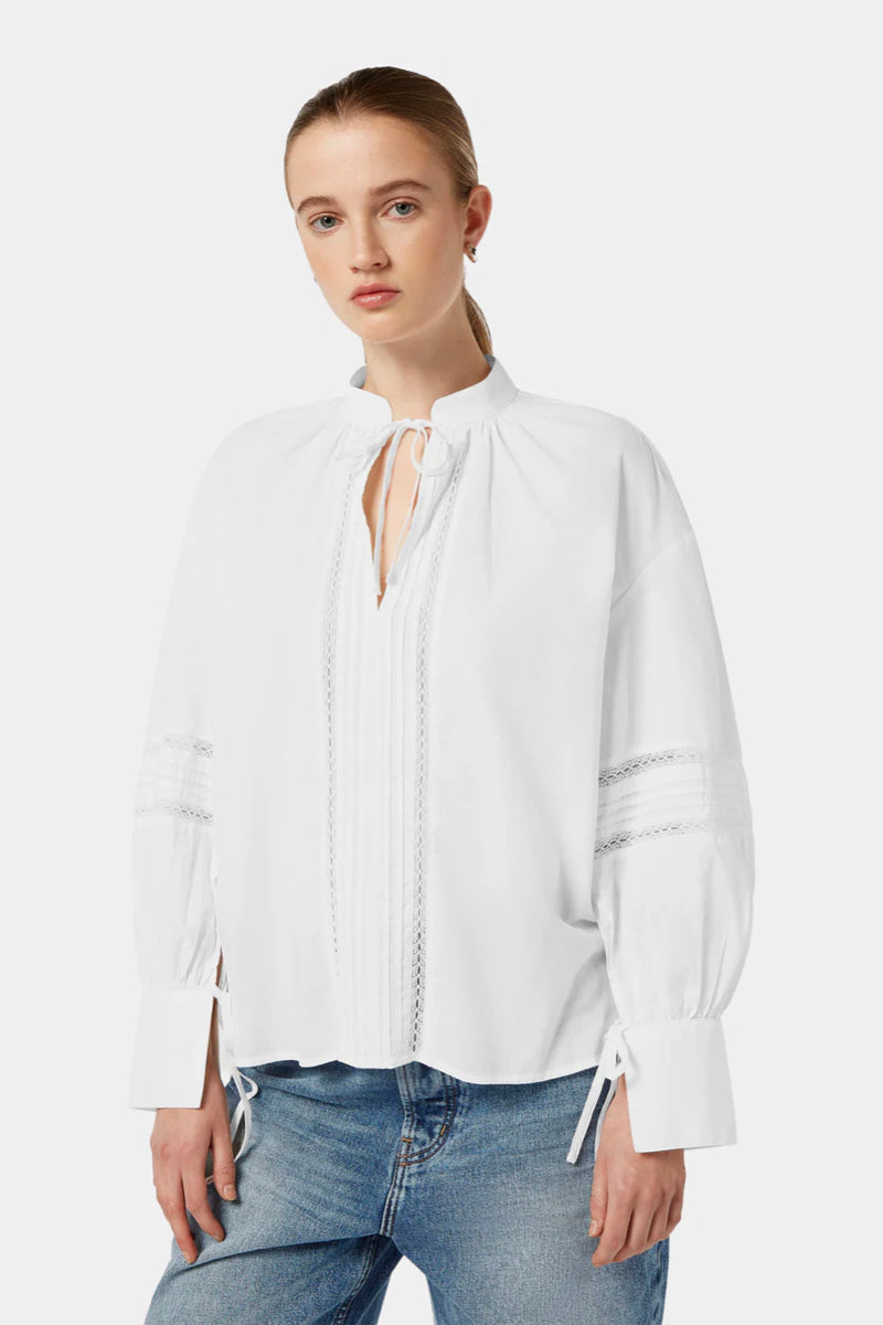LACE TUNIC TOP WHITE