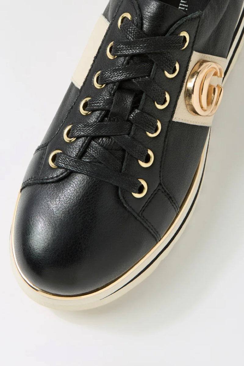 EDGEY SNEAKER BLACK LEATHER