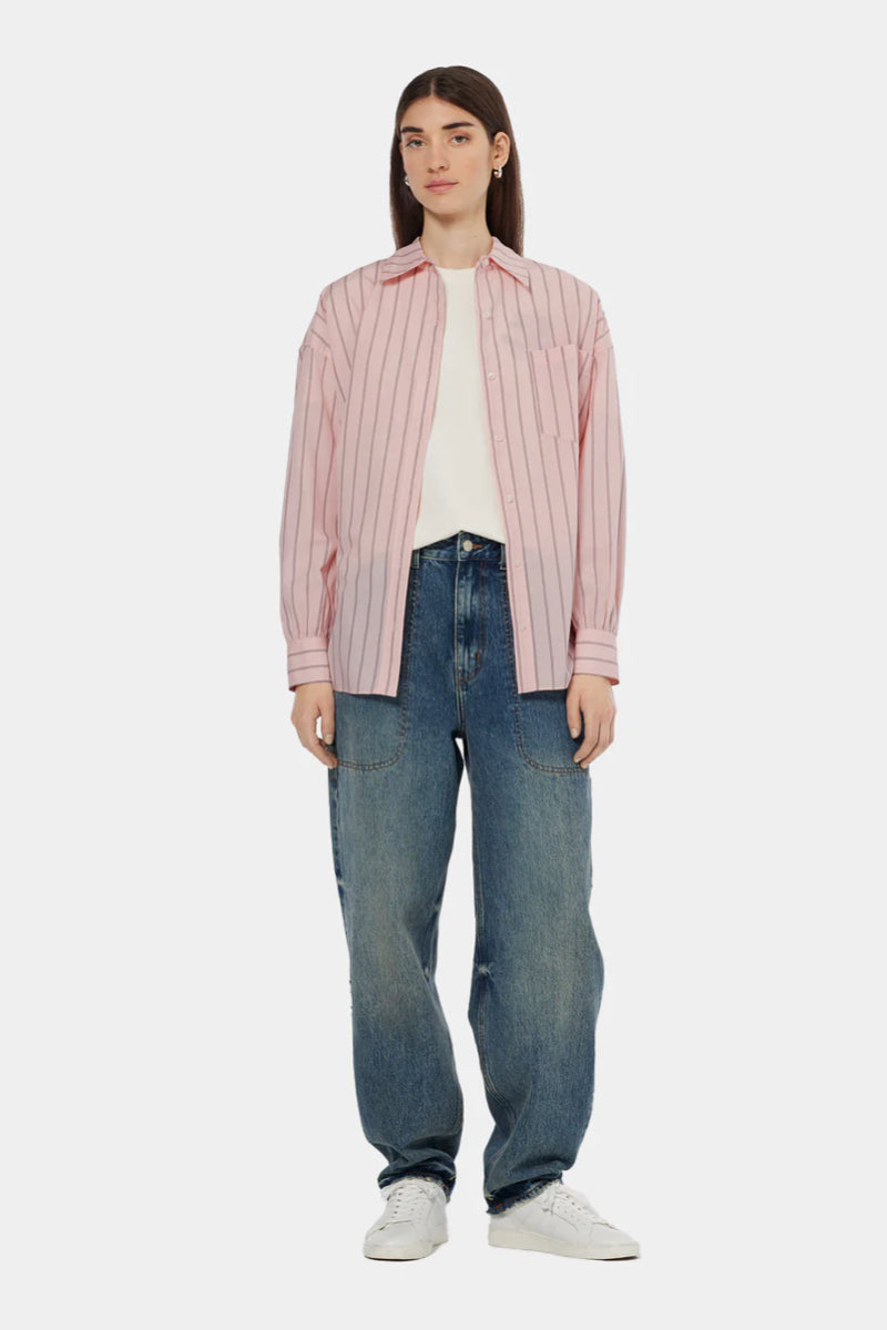 GIRLFRIEND POPLIN SHIRT PINK