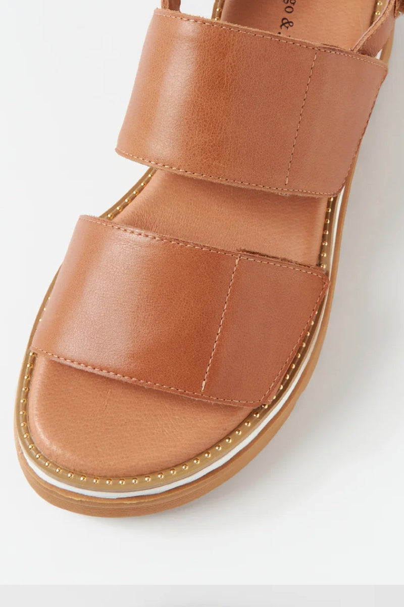 SONER SANDAL TAN LEATHER