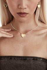 THORNED HEART NECKLACE - 18KT GOLD PLATED