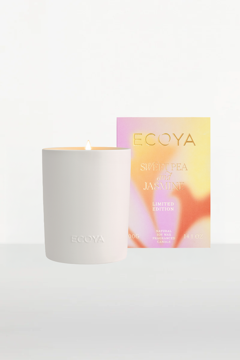 CERAMIC CANDLE SWEET PEA & JASMINE