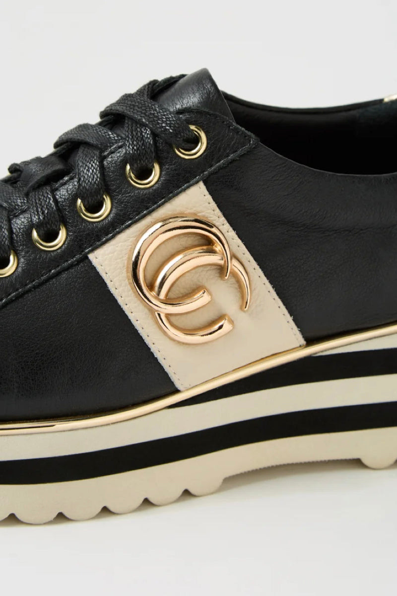 EDGEY SNEAKER BLACK LEATHER
