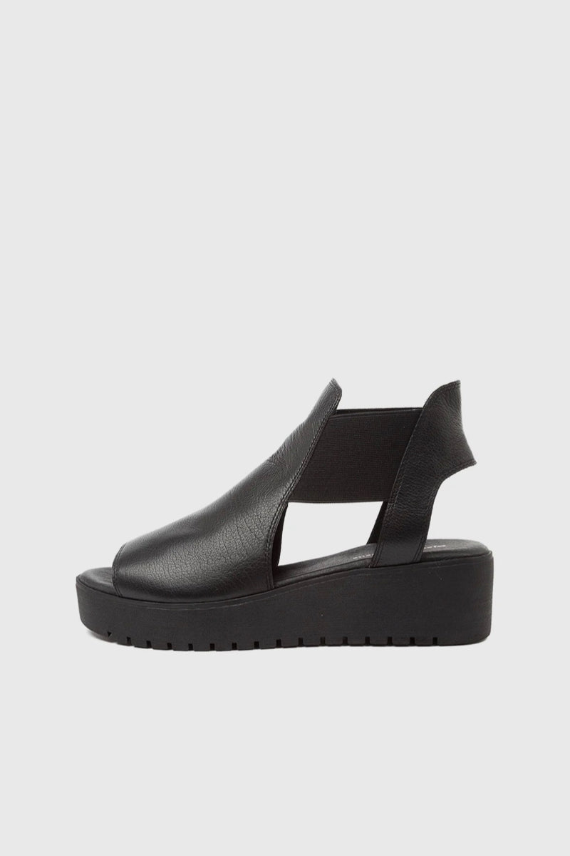 OZIE SANDAL BLACK LEATHER