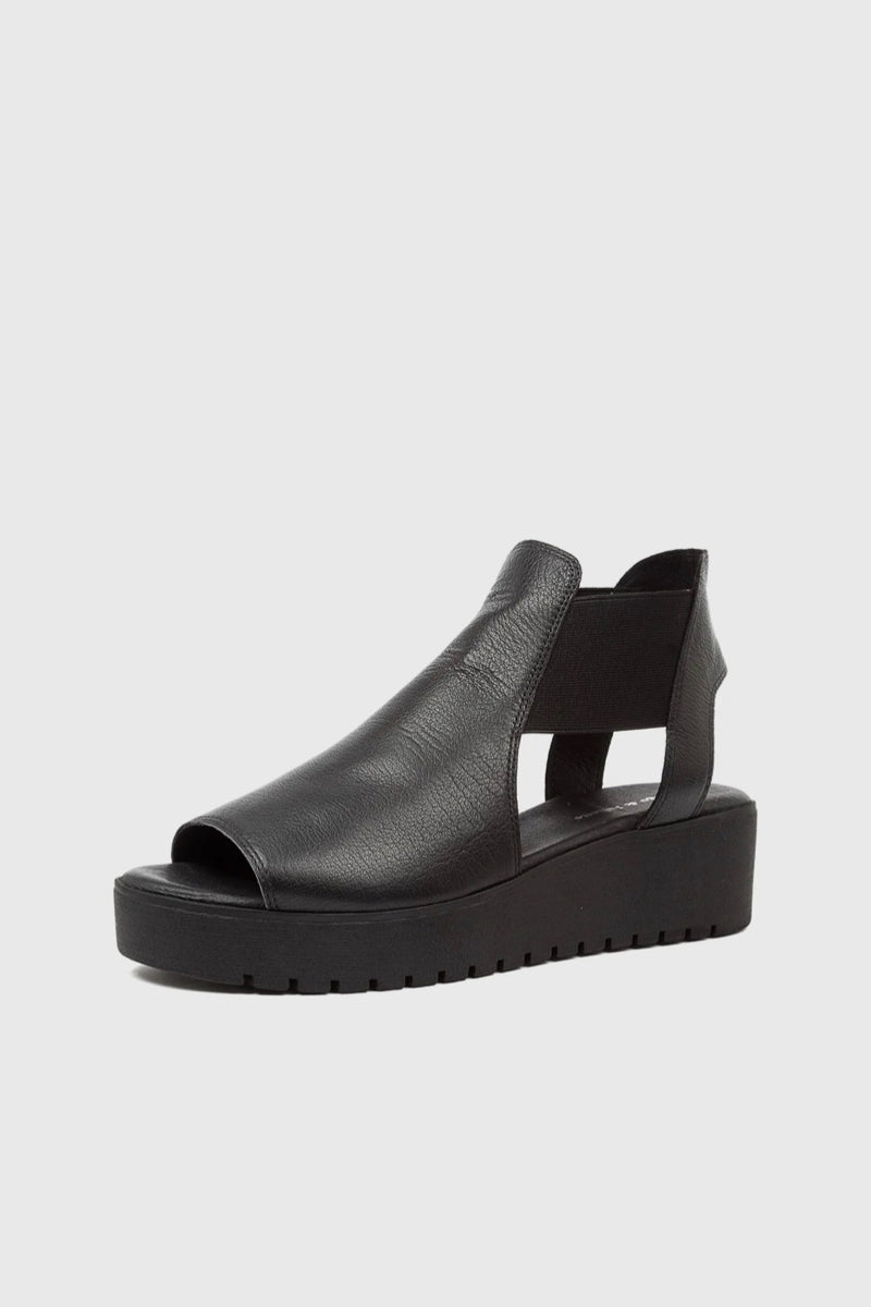 OZIE SANDAL BLACK LEATHER
