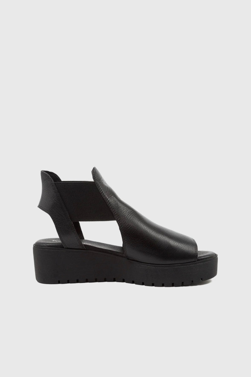OZIE SANDAL BLACK LEATHER