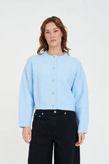 ELLE CROP CARDIGAN ICEBERG