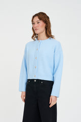 ELLE CROP CARDIGAN ICEBERG