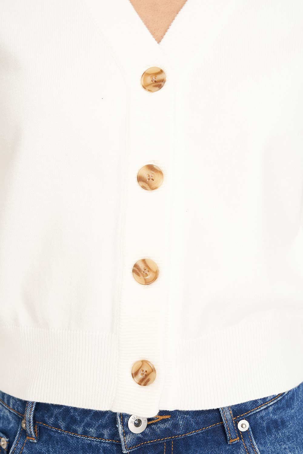 BIBI KNIT CARDIGAN CHALK