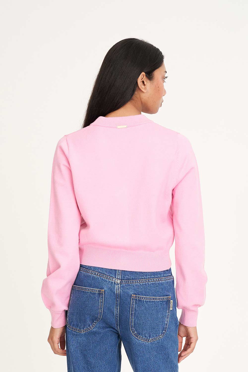 BIBI KNIT CARDIGAN LYCHEE