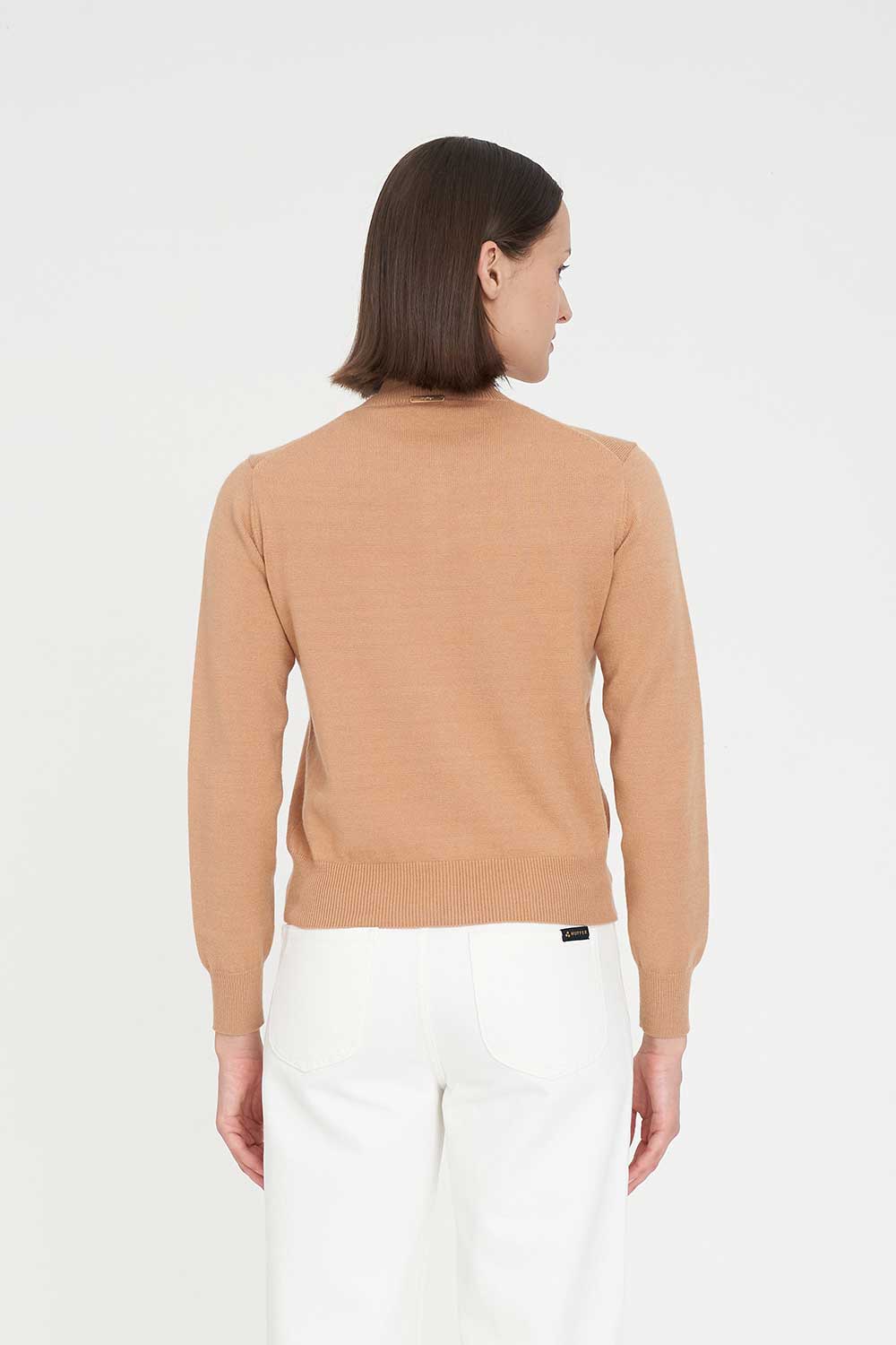 CLASSIC BUTTON UP CARDIGAN CAMEL