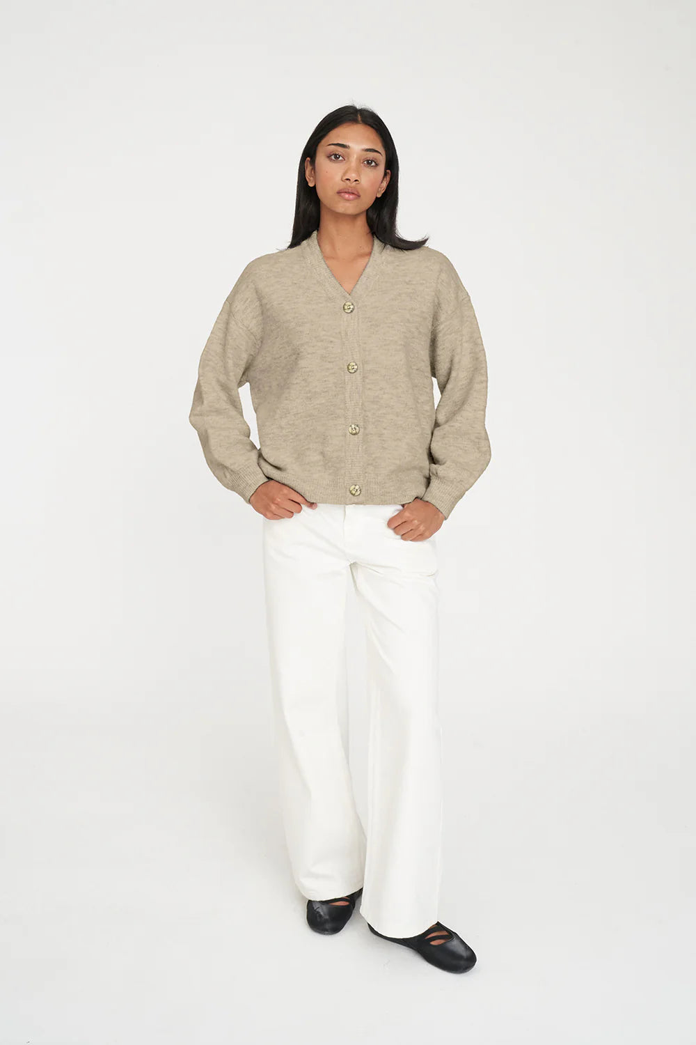 KENDALL CARDIGAN OAT MARLE