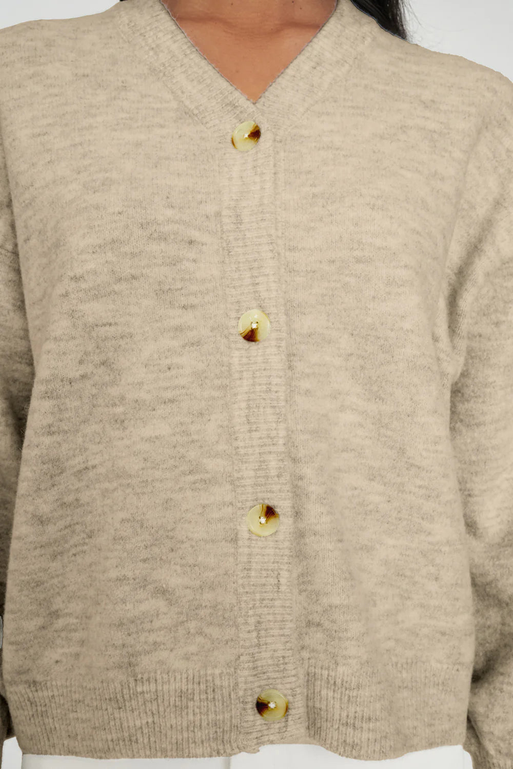 KENDALL CARDIGAN OAT MARLE