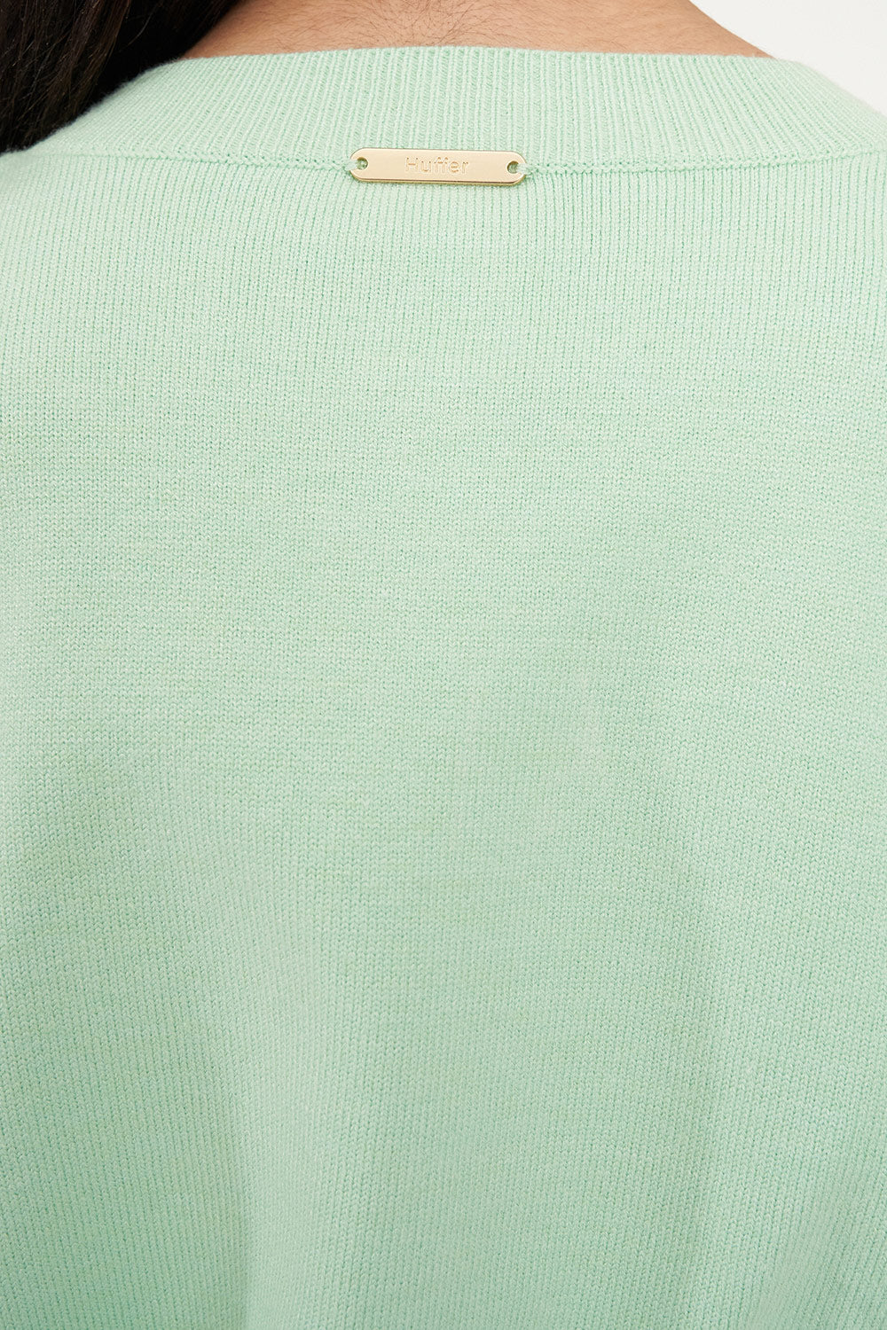 KENZIE CROP KNIT CARDIGAN MATCHA