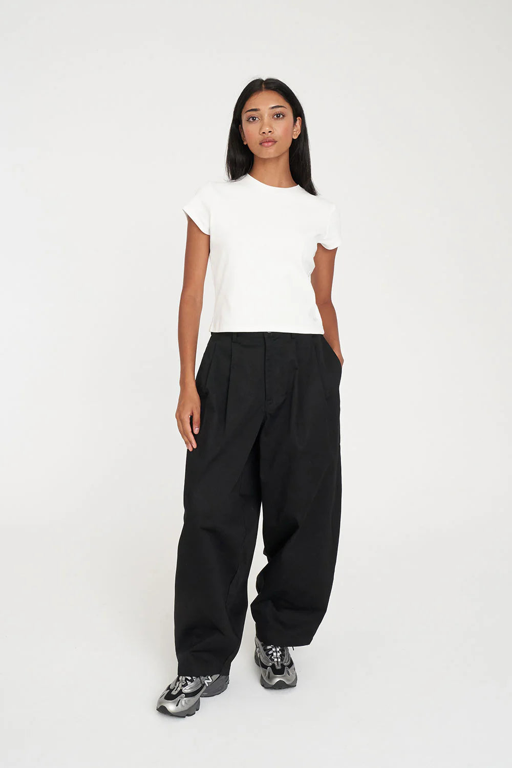 ELLIOT BARREL PANT BLACK