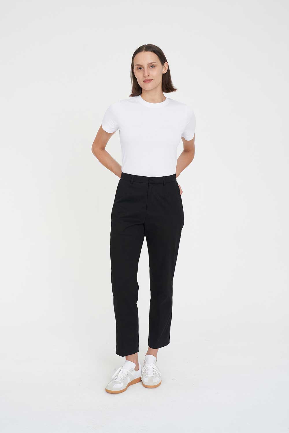 CLASSIC SLIM ANKLE PANT BLACK