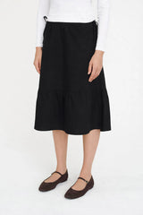 CLARISSE MIDI SKIRT BLACK