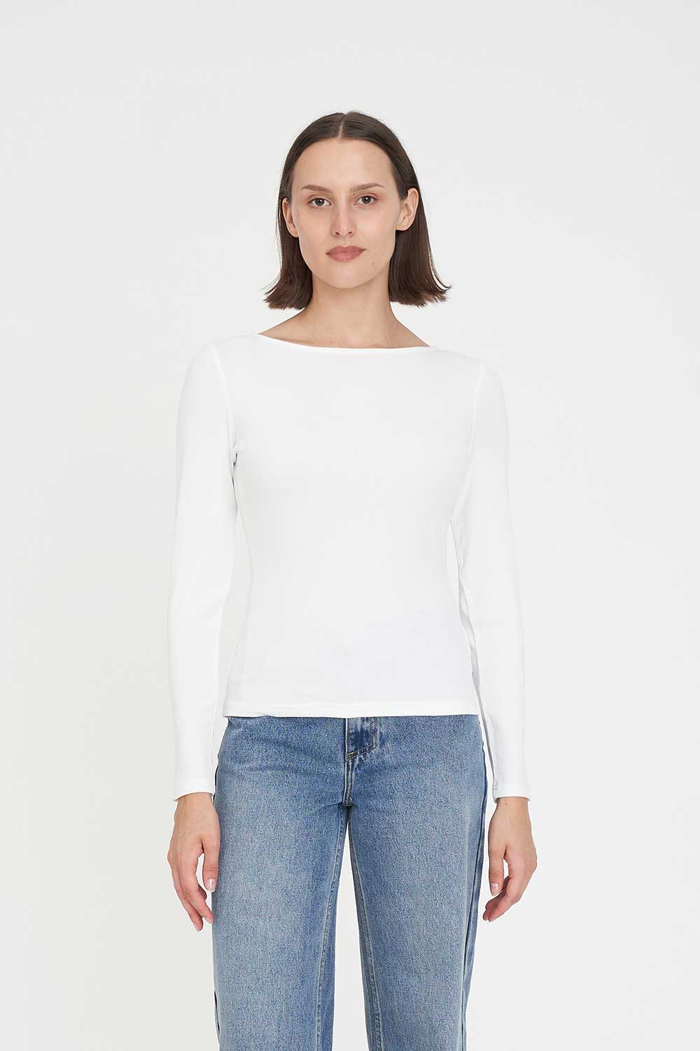 365 LS JERSEY TOP CHALK