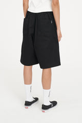 OXFORD PLEATED SHORT BLACK