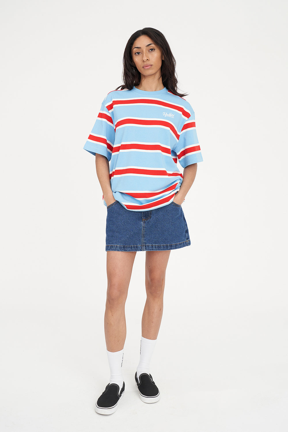BROOKLYN RELAX TEE BLUE POPPY