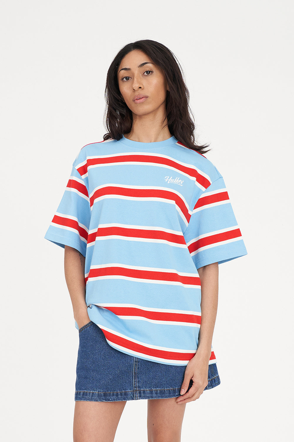 BROOKLYN RELAX TEE BLUE POPPY