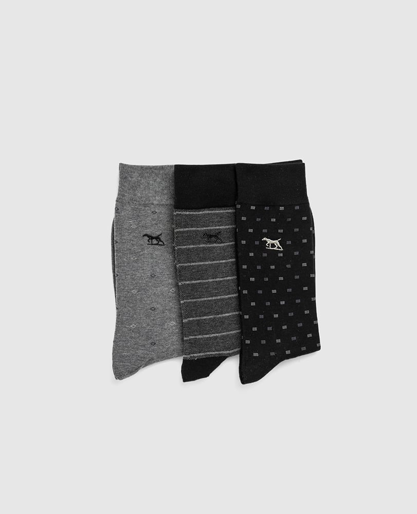 SEACLIFF SOCKS (3 PACK) NERO MULTI