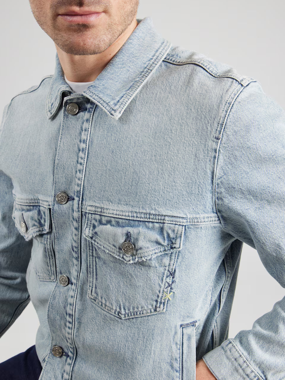 REGULAR FIT DENIM JACKET BLUE STORY