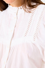 EMBROIDERED BLOUSE OFF WHITE
