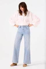 EMBROIDERED BLOUSE OFF WHITE