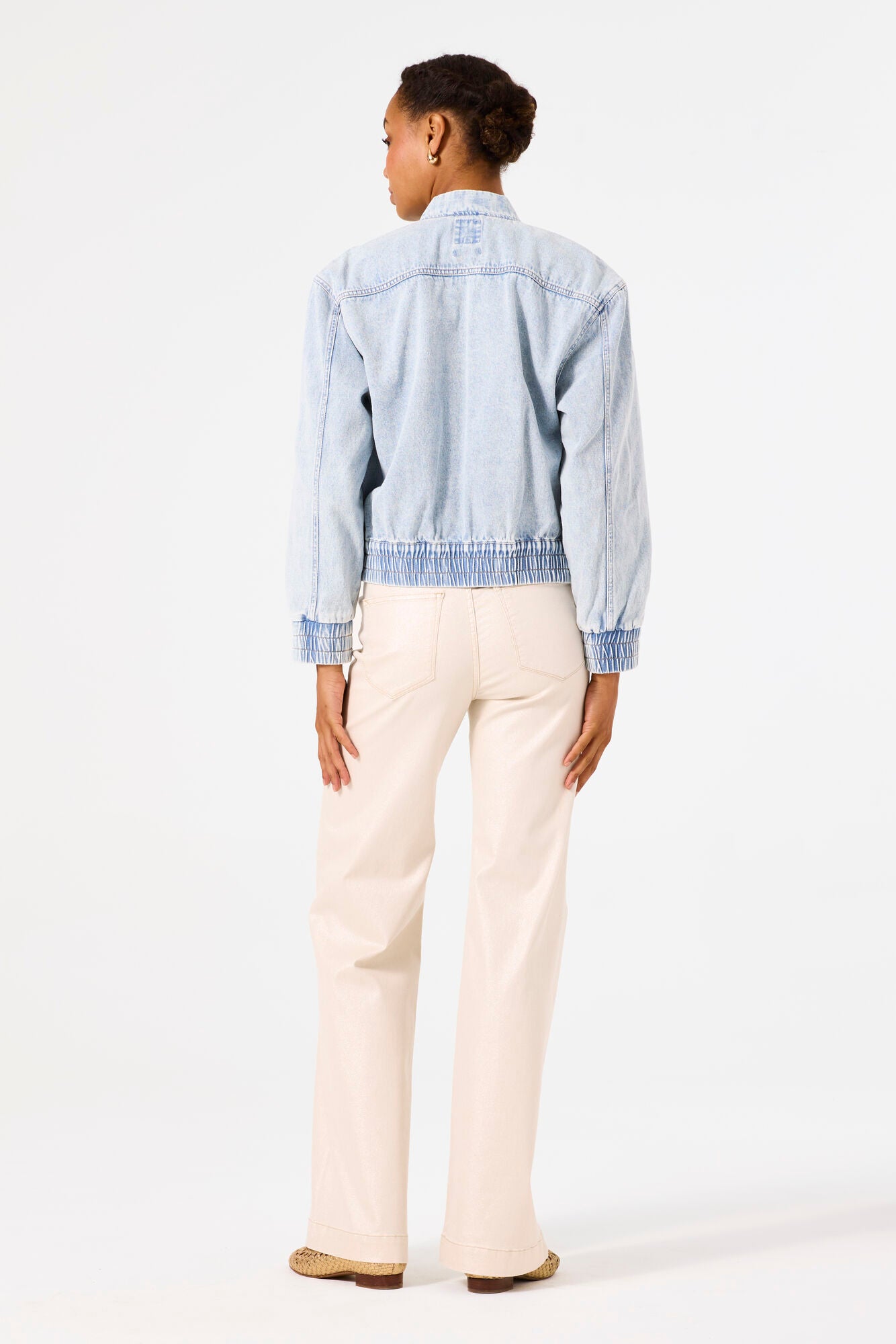 DENIM BOMBER JACKET LIGHT USED