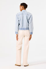 DENIM BOMBER JACKET LIGHT USED