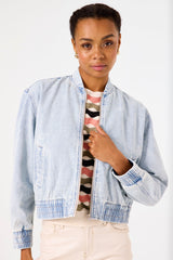 DENIM BOMBER JACKET LIGHT USED