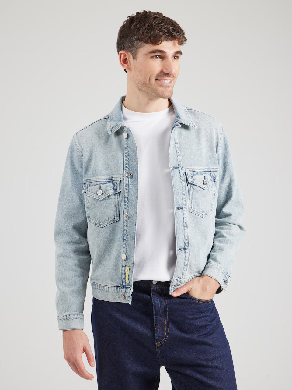 REGULAR FIT DENIM JACKET BLUE STORY