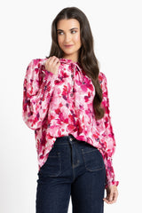 Byron Blouse Blossom Smudge