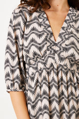 MIDI DRESS JURK MET PRINT