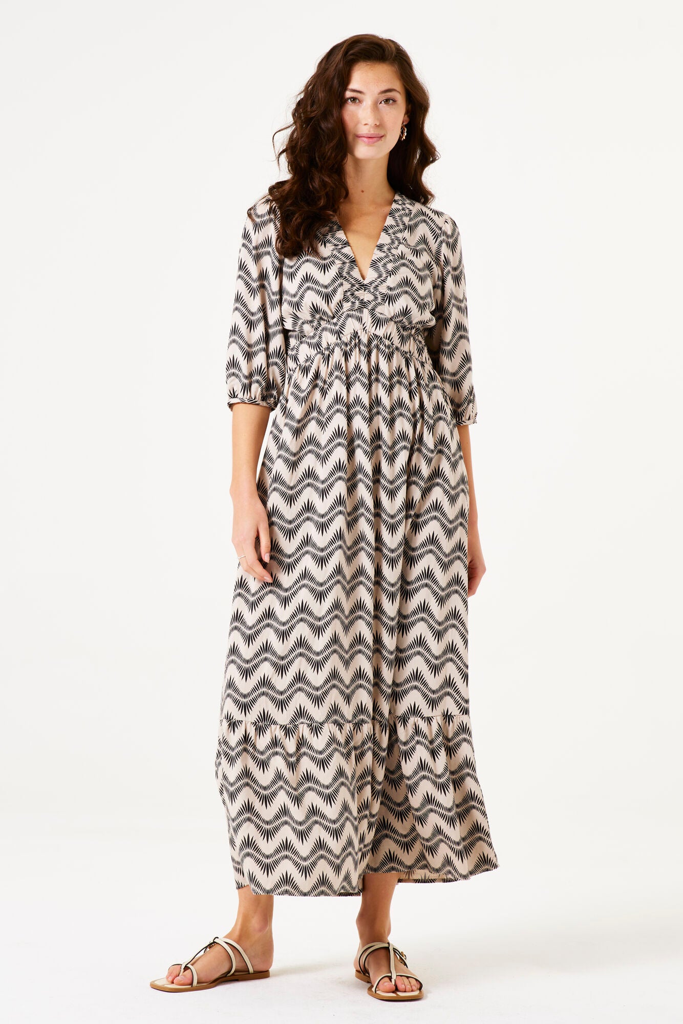 MIDI DRESS JURK MET PRINT
