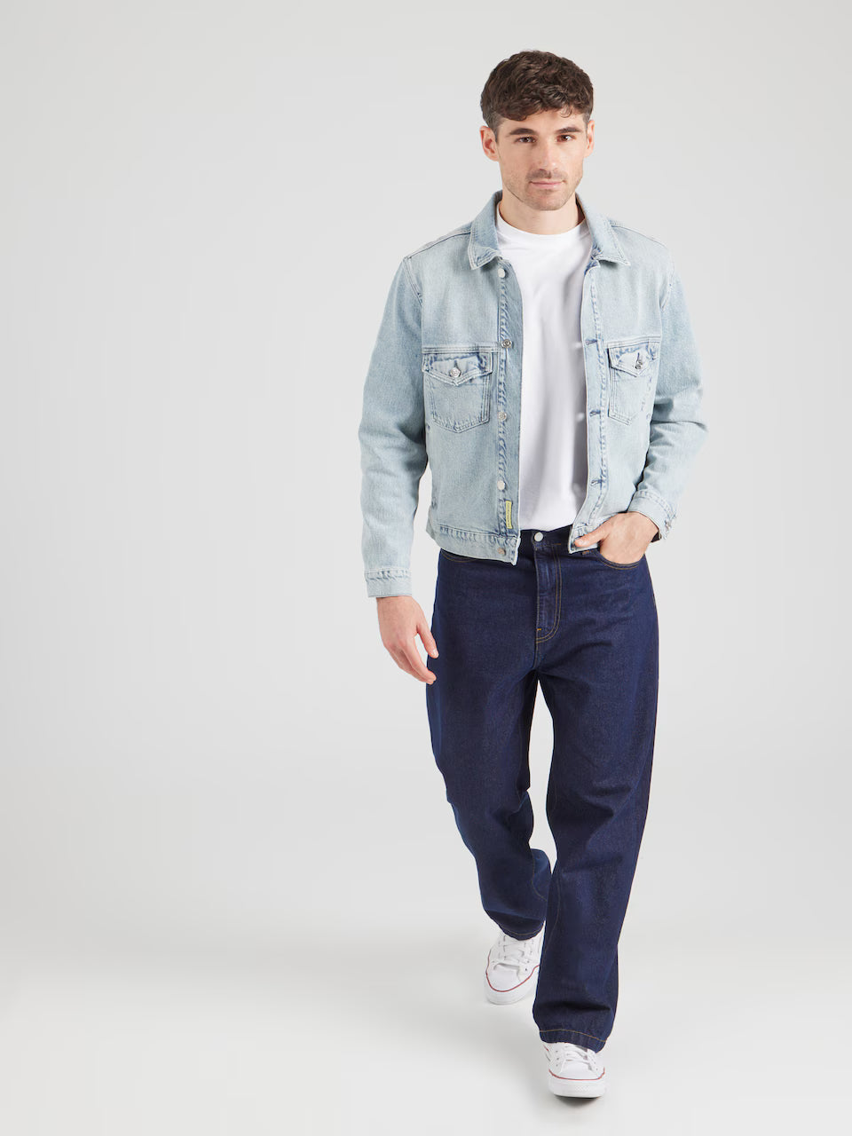 REGULAR FIT DENIM JACKET BLUE STORY