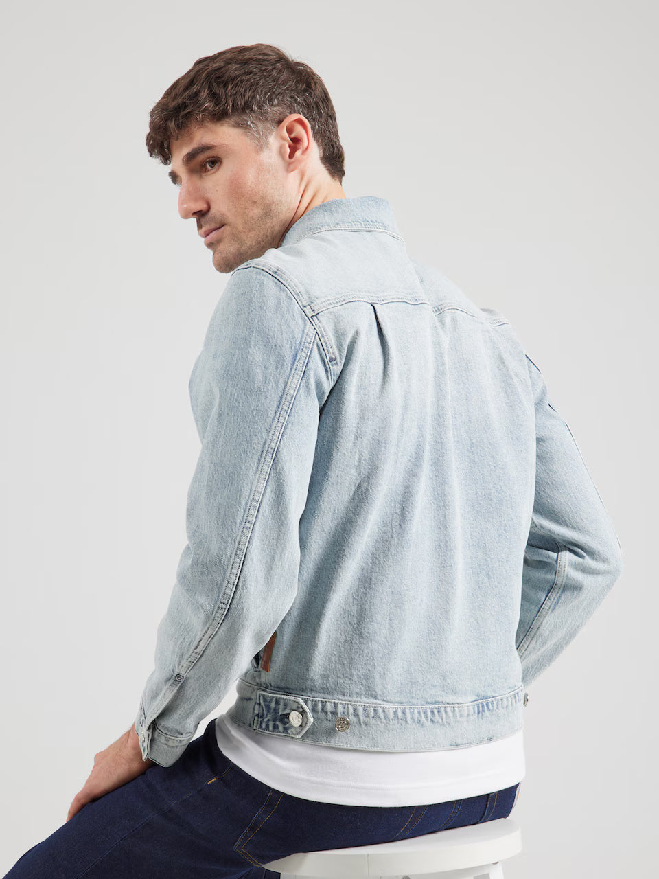 REGULAR FIT DENIM JACKET BLUE STORY