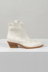 Eerika Ankle Boot White Leather