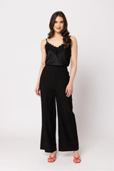 Essential Wide Leg Pant Black