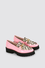HANNAH LOAFER PINK PATENT/LEOPARD