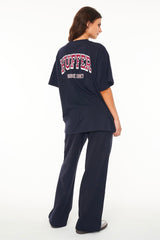 WMNS SLOUCH TEE/CHAMP - NAVY